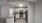 Kitchen with white cabinets and stainless steel appliances