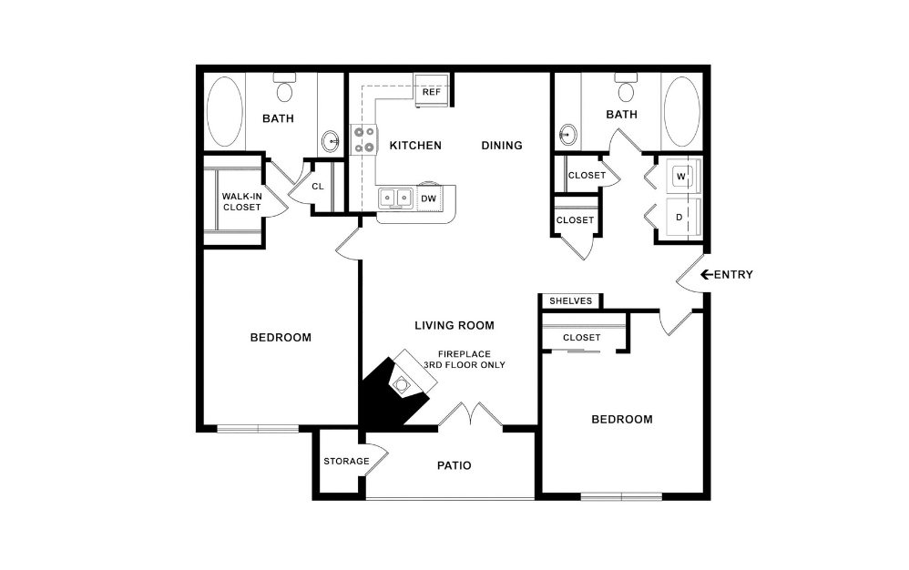 2D Flat Floorplan - B2